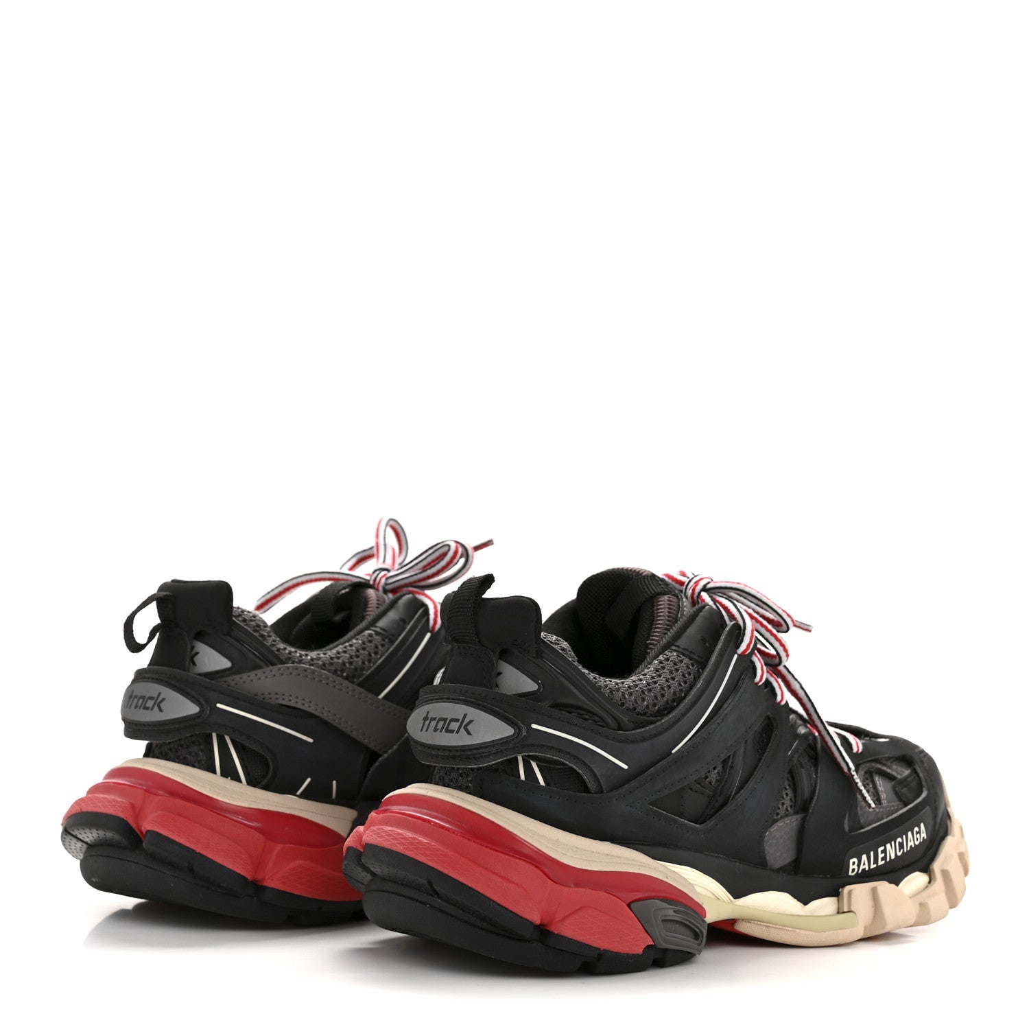 Balenciaga Mesh Nylon Fabric Womens Track Sneakers 35 Black Grey 5 of 8