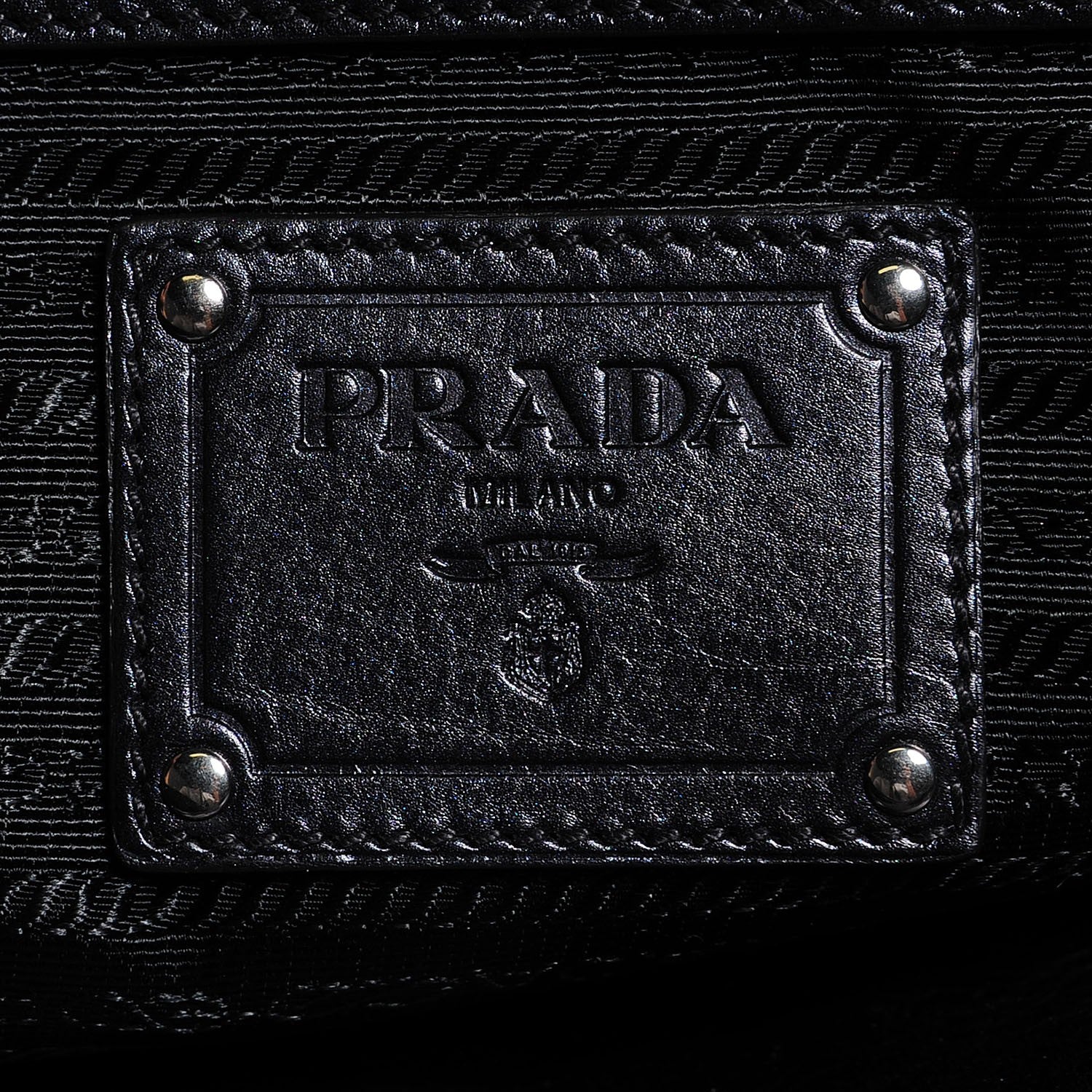 Prada Vitellino Mordo Shoulder Bag Anthracite 6 of 10