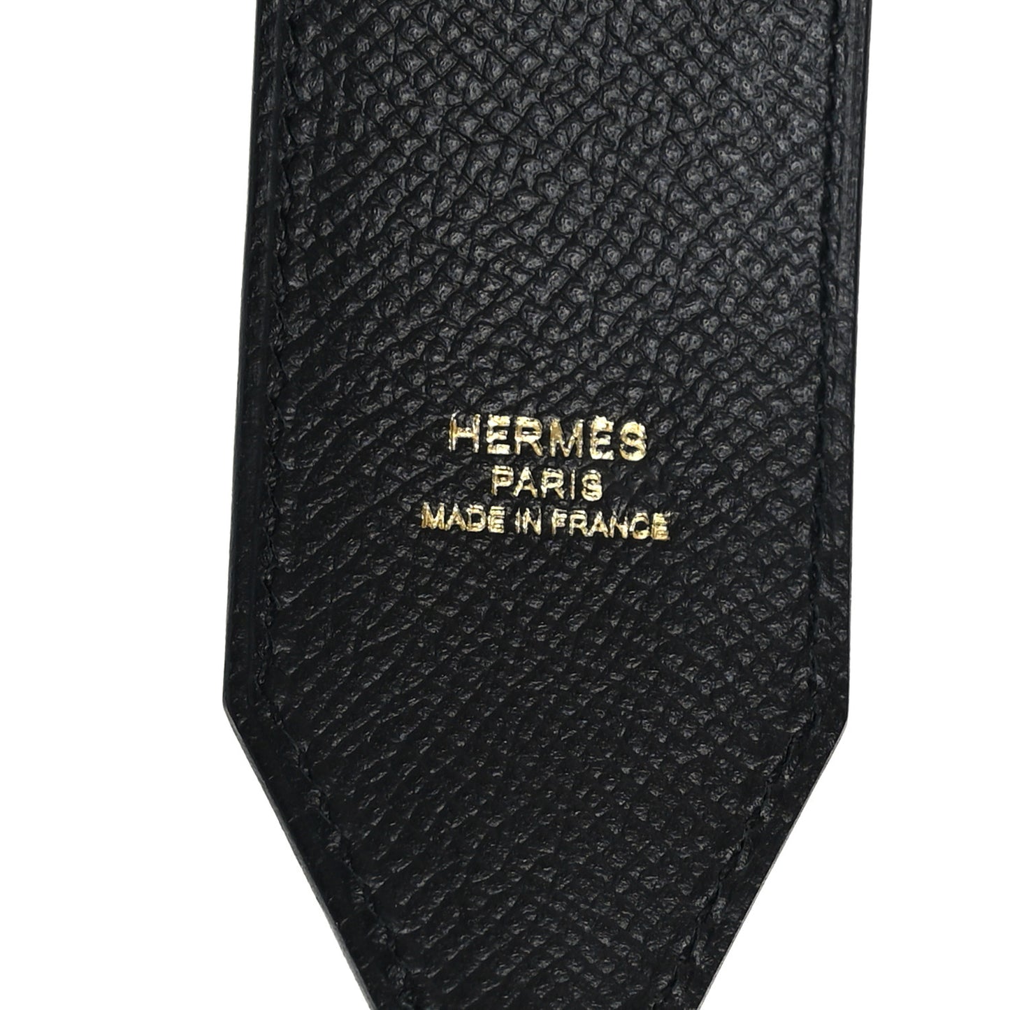 Epsom 40mm Hexagone Tressage Shoulder Strap Black Craie Gold