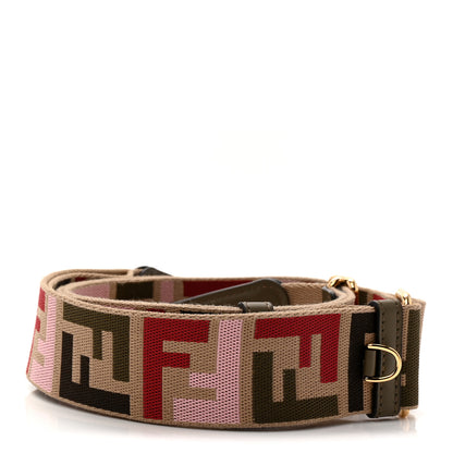 Fendi Canvas Calfskin FF 1974 Adjustable Strap You Multicolor 2 of 6