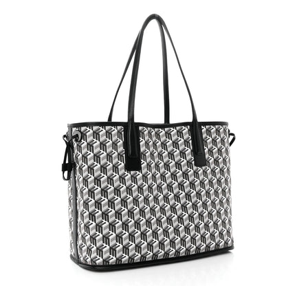 MCM Visetos Medium Liz Reversible Shopper Tote Black 6 of 16
