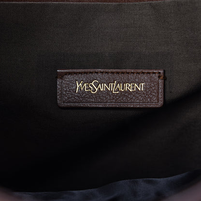 Saint Laurent Calfskin Belle de Jour Cabas Tote Brown 6 of 14