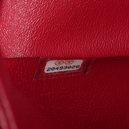 Chanel Pearly Caviar Jumbo Double Flap Dark Pink 8 of 9