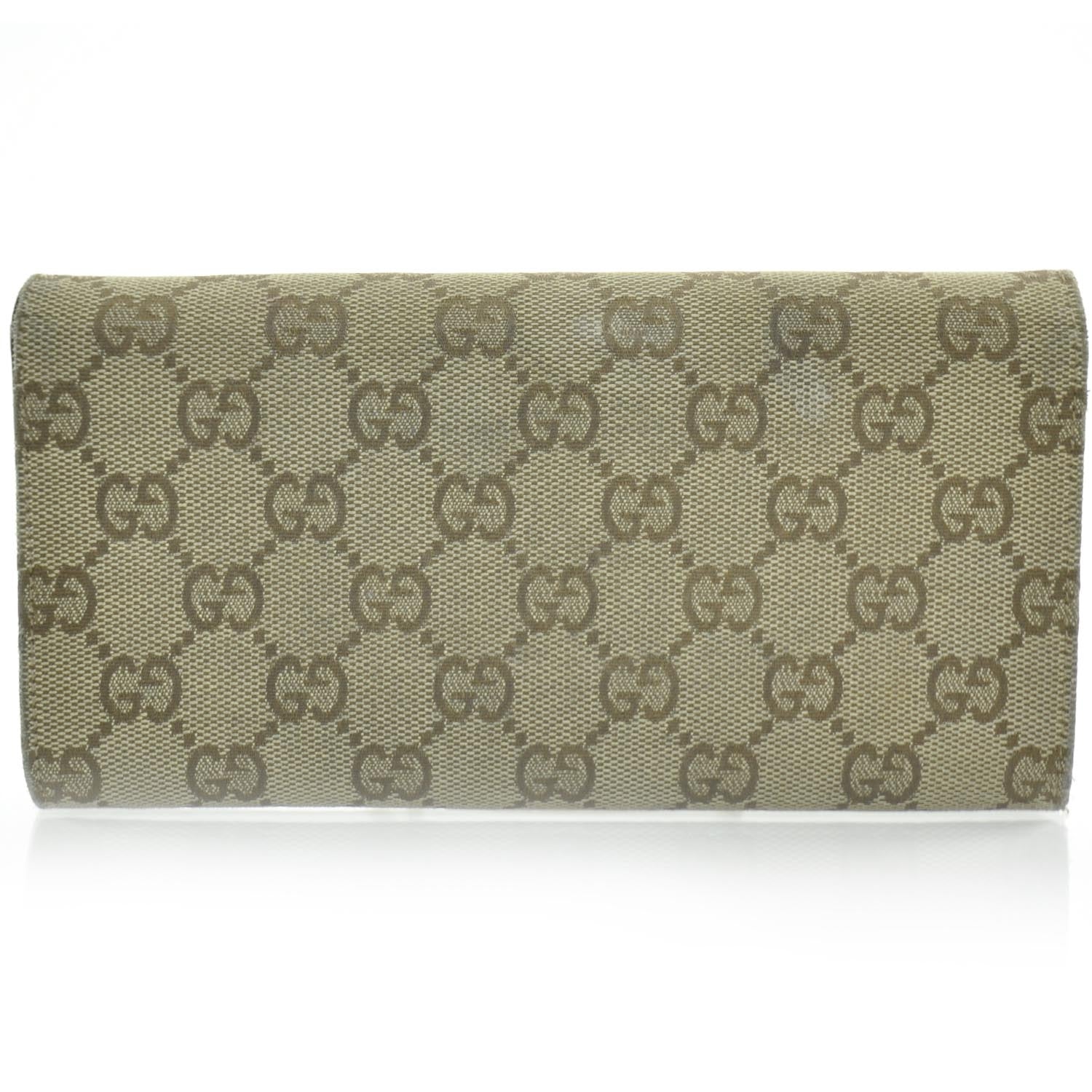 Gucci Monogram Bamboo Studded Continental Wallet 4 of 9