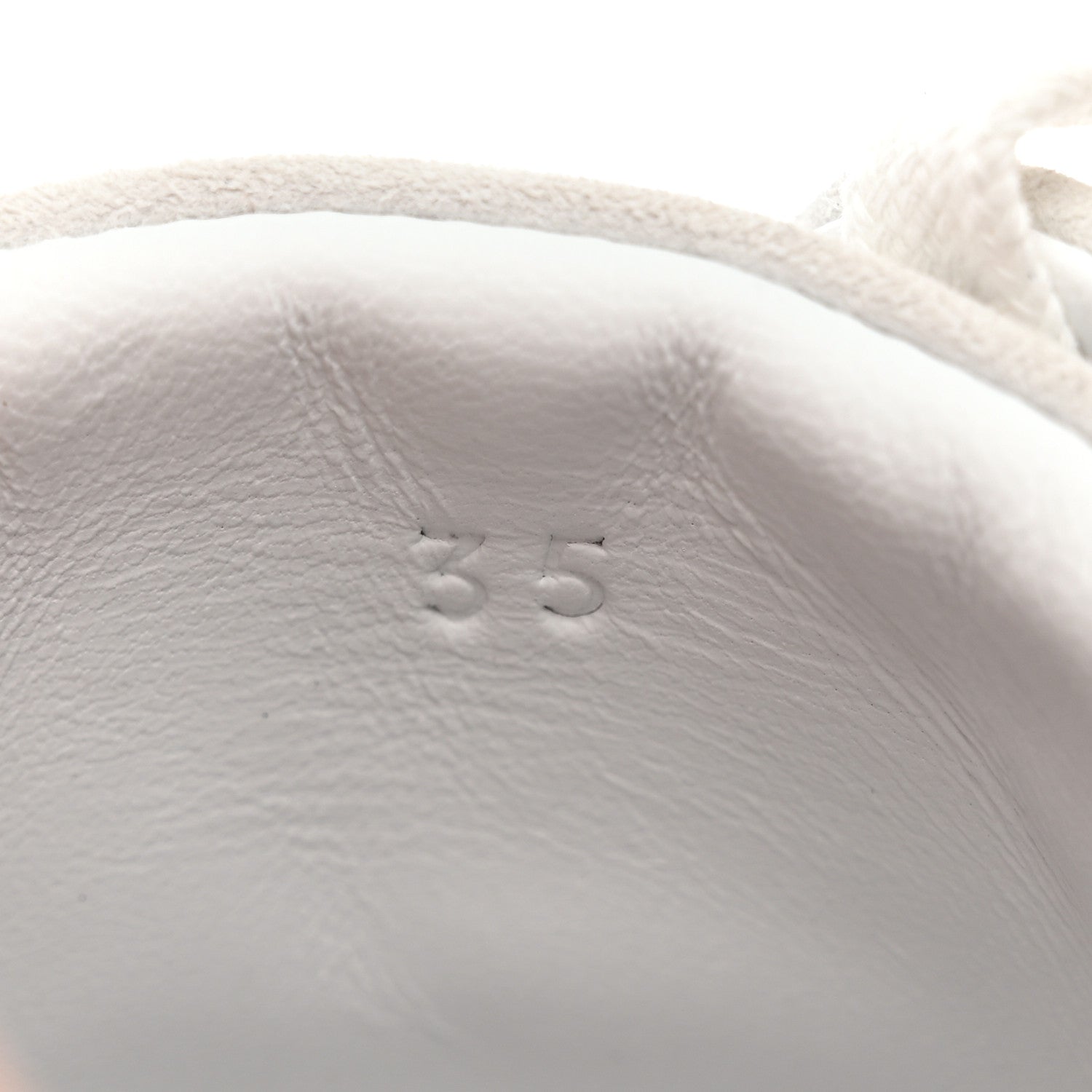 Hermes Air Mesh Suede Goatskin Bouncing Sneakers 35 Beige Argile White 8 of 9
