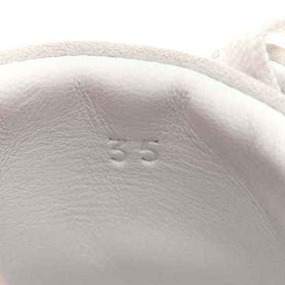 Hermes Air Mesh Suede Goatskin Bouncing Sneakers 35 Beige Argile White 8 of 9