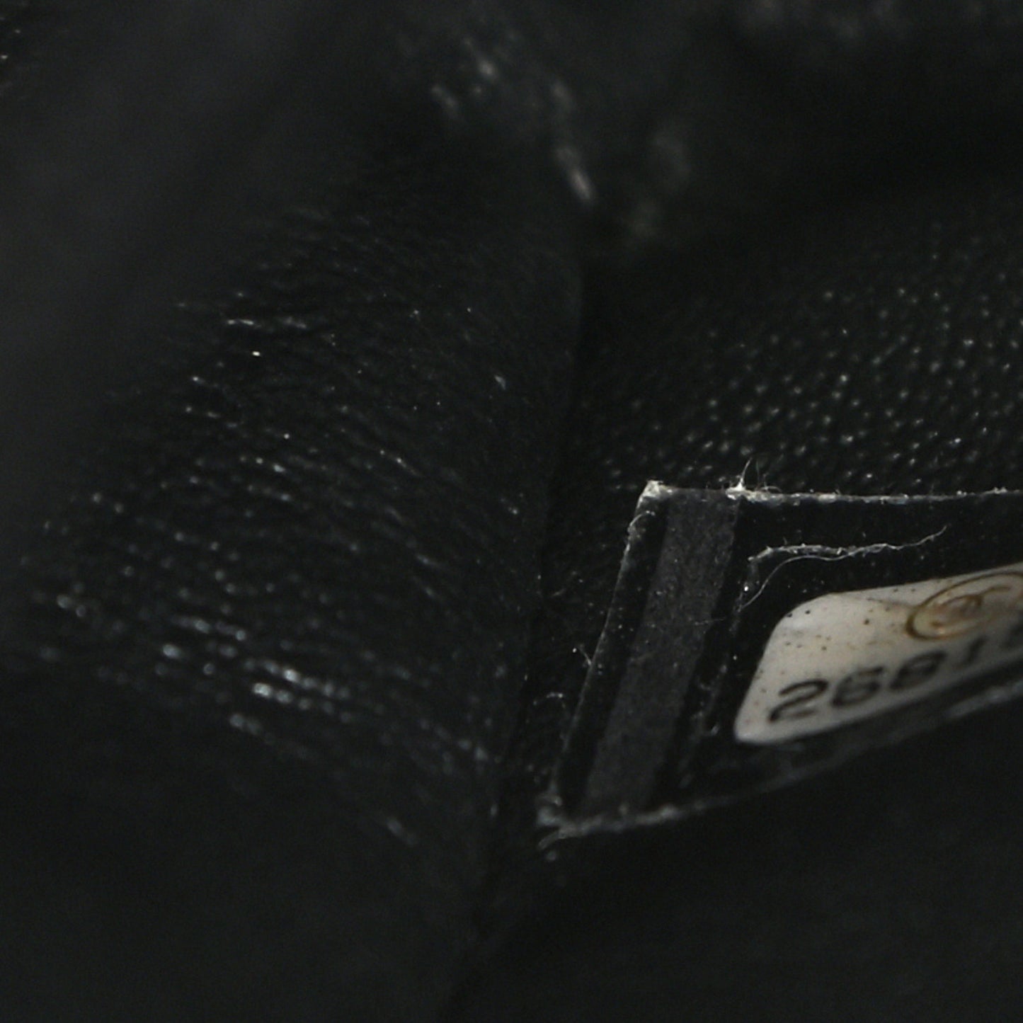 Caviar Elaphe Quilted Small Coco Handle Flap Black