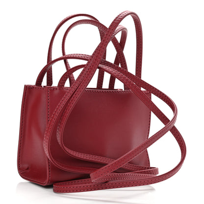 Telfar Vegan Leather Small Shopping Bag Oxblood 3 of 10