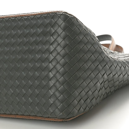 Bottega Veneta Nappa Intrecciato Snakeskin Tote Gray 12 of 13