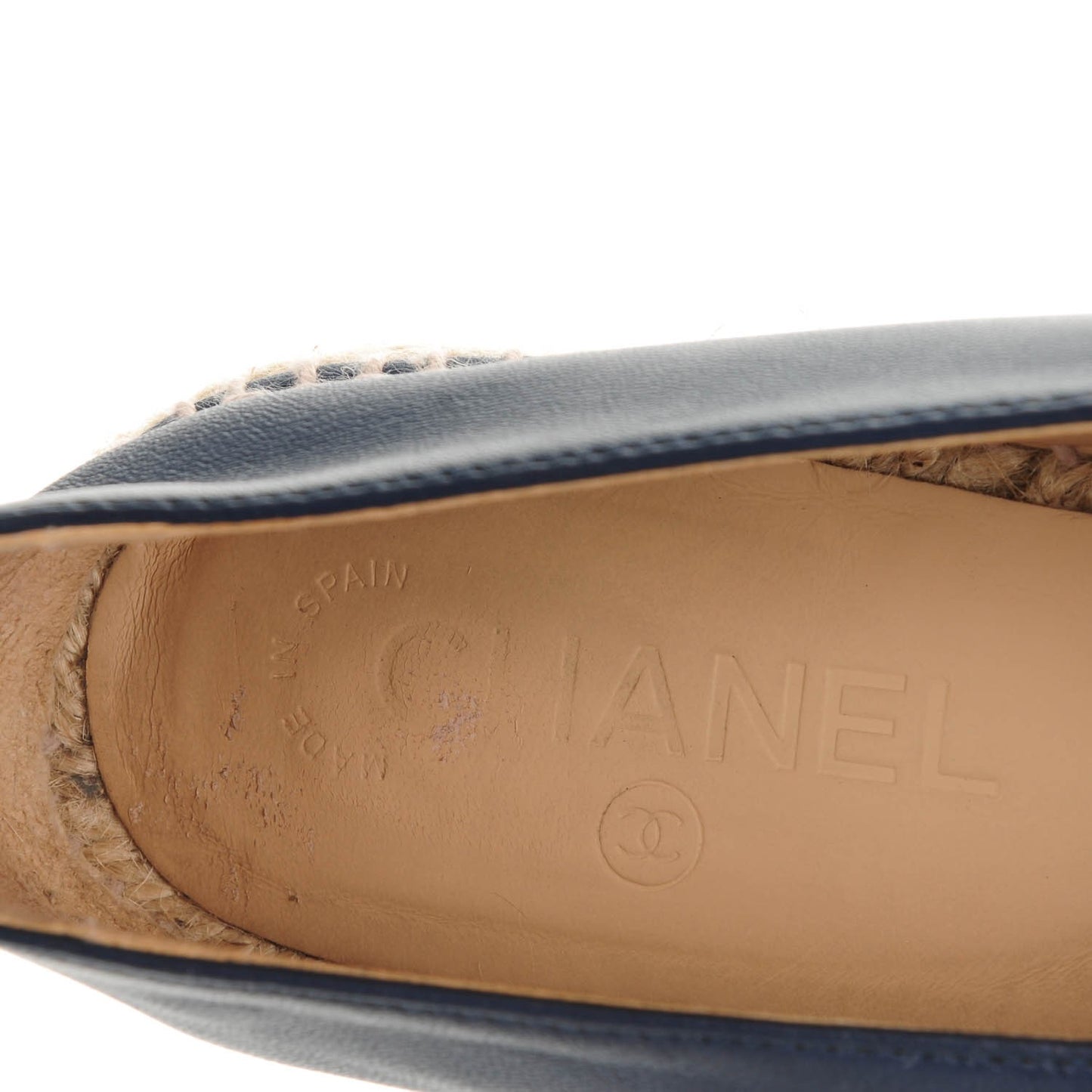 Lambskin CC Espadrilles 39 Dark Navy