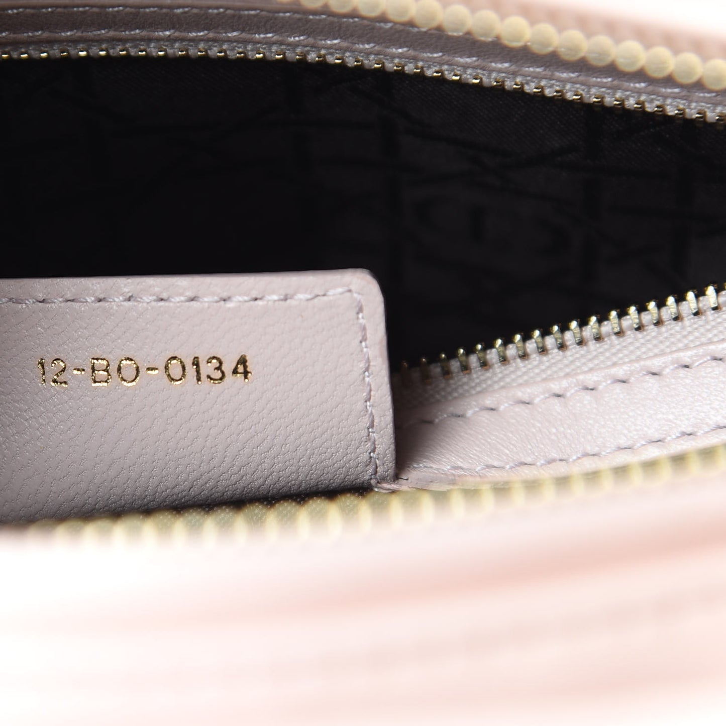 Lambskin Cannage Large Lady Dior Rose Poudre