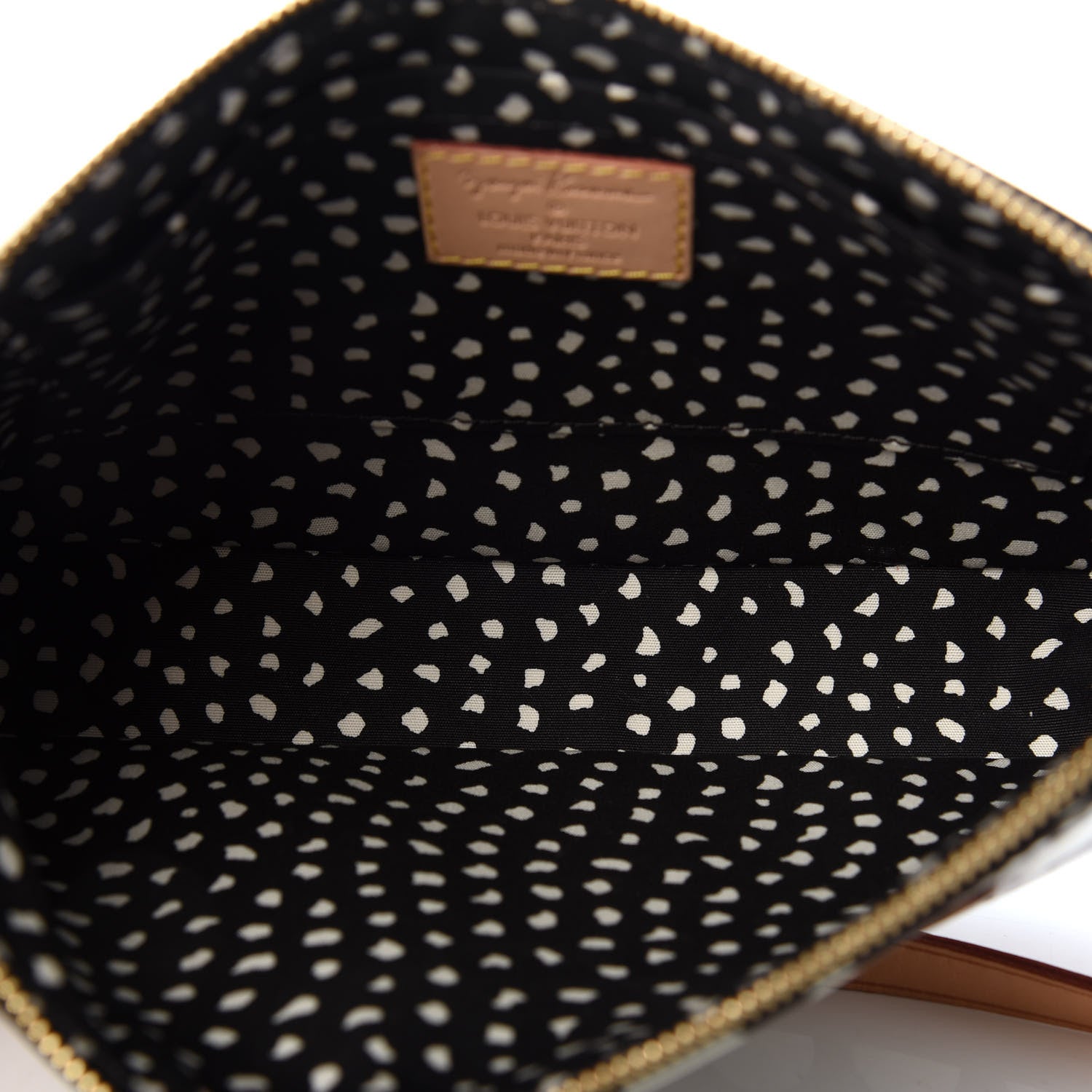 Louis Vuitton Vernis Kusama Infinity Dots Pochette Accessories Black 5 of 10