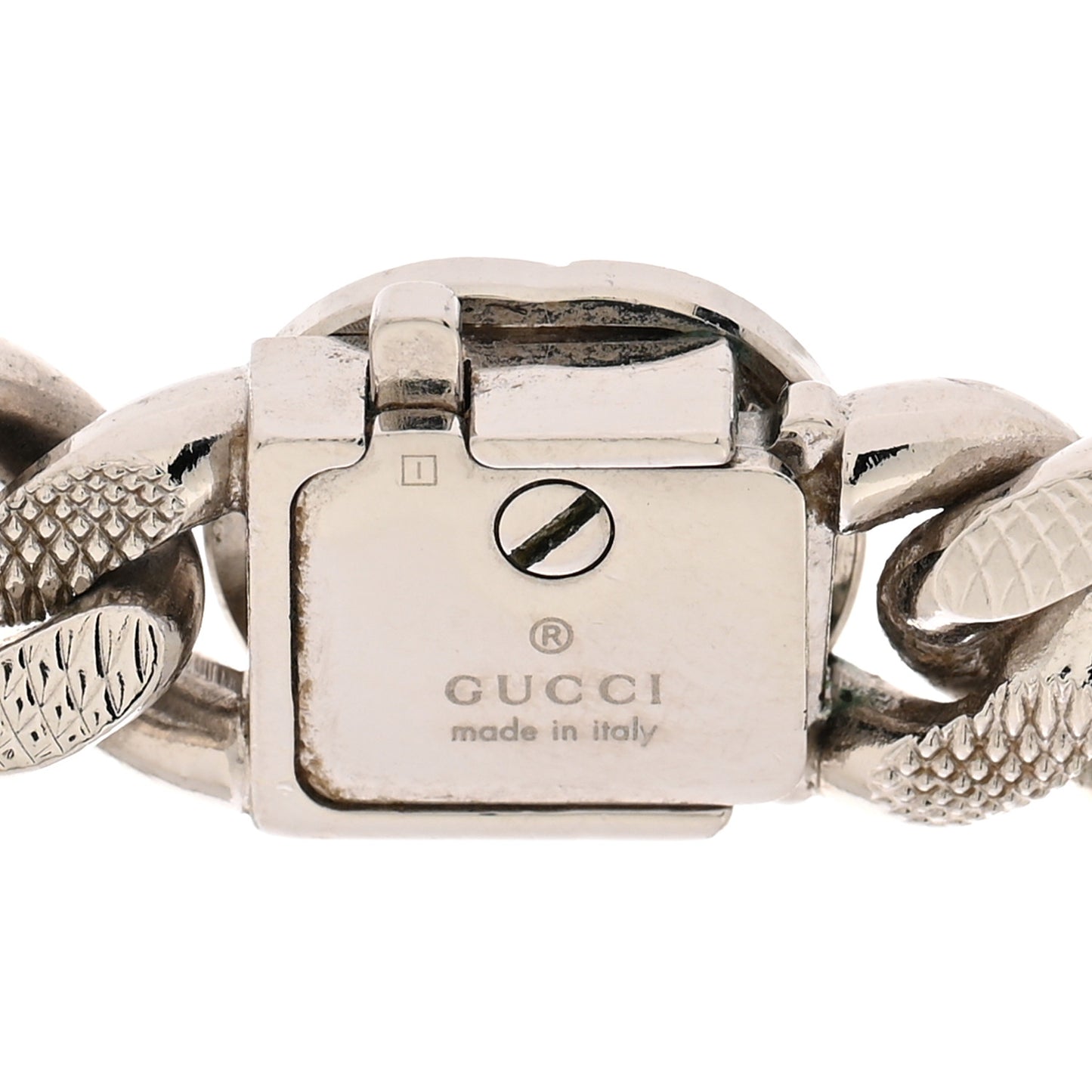 Script Choker Necklace Silver