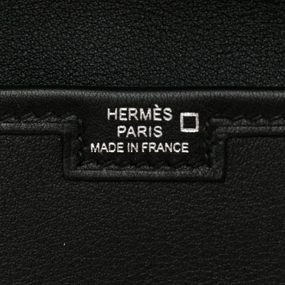 Hermes Swift Shiny Alligator Jige Duo Touch Clutch Black 7 of 8