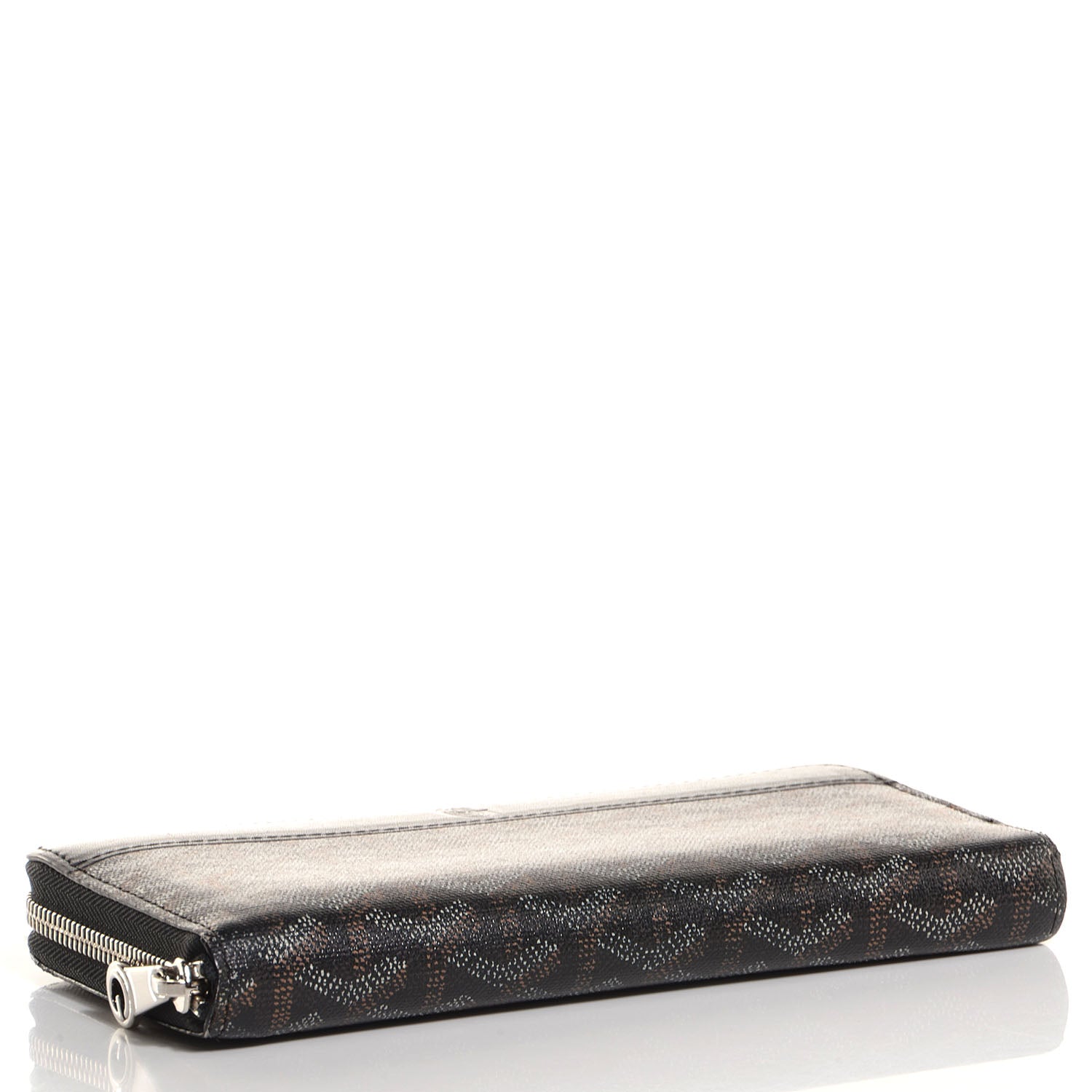 Goyard Goyardine Matignon Zip Around GM Wallet Black 4 of 6