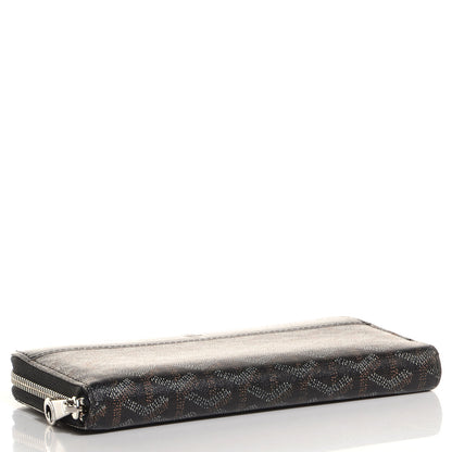 Goyard Goyardine Matignon Zip Around GM Wallet Black 4 of 6