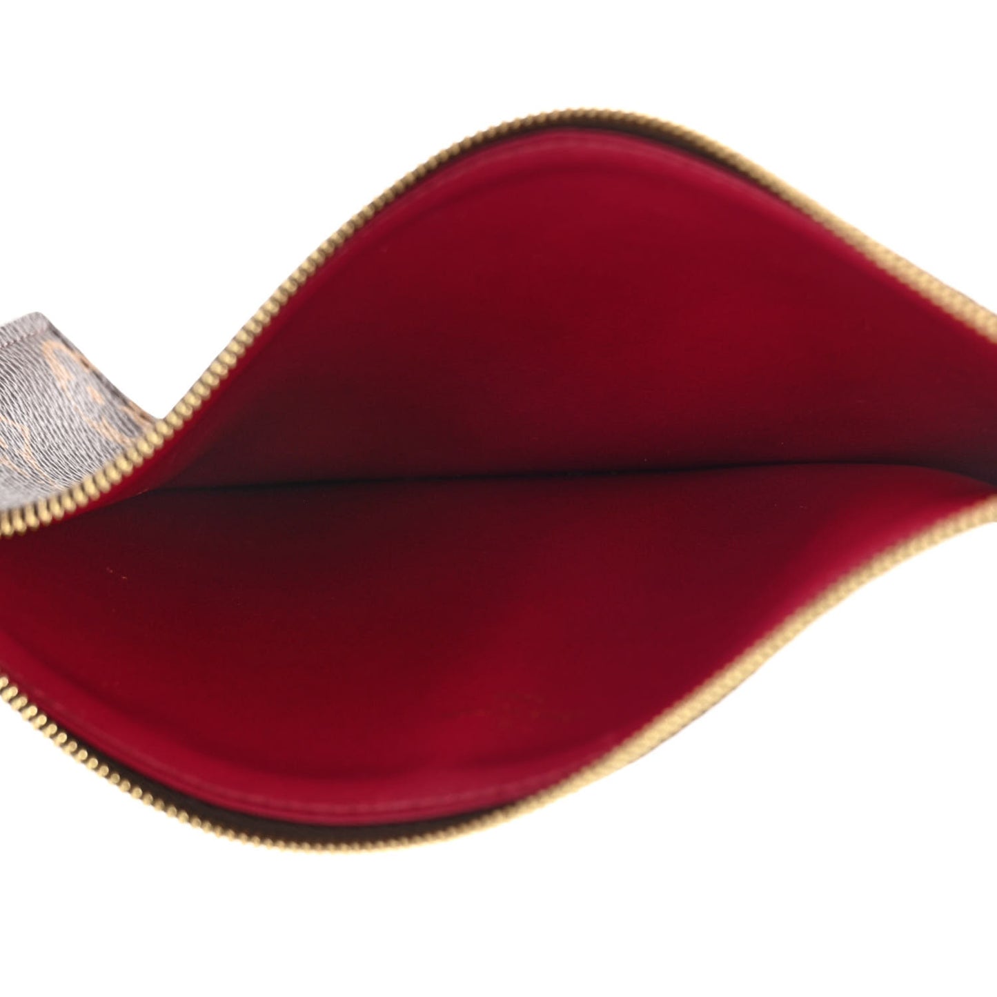 Monogram Felicie Chain Wallet Zippered Insert Fuchsia