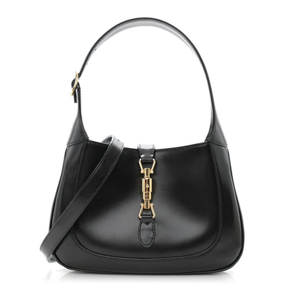 Gucci Boarded Dyana Lux Calfskin Small Jackie 1961 Hobo Black 1 of 9