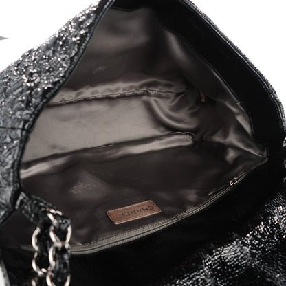 Chanel Vinyl Rock In Moscow Single Flap Black 5 of 7