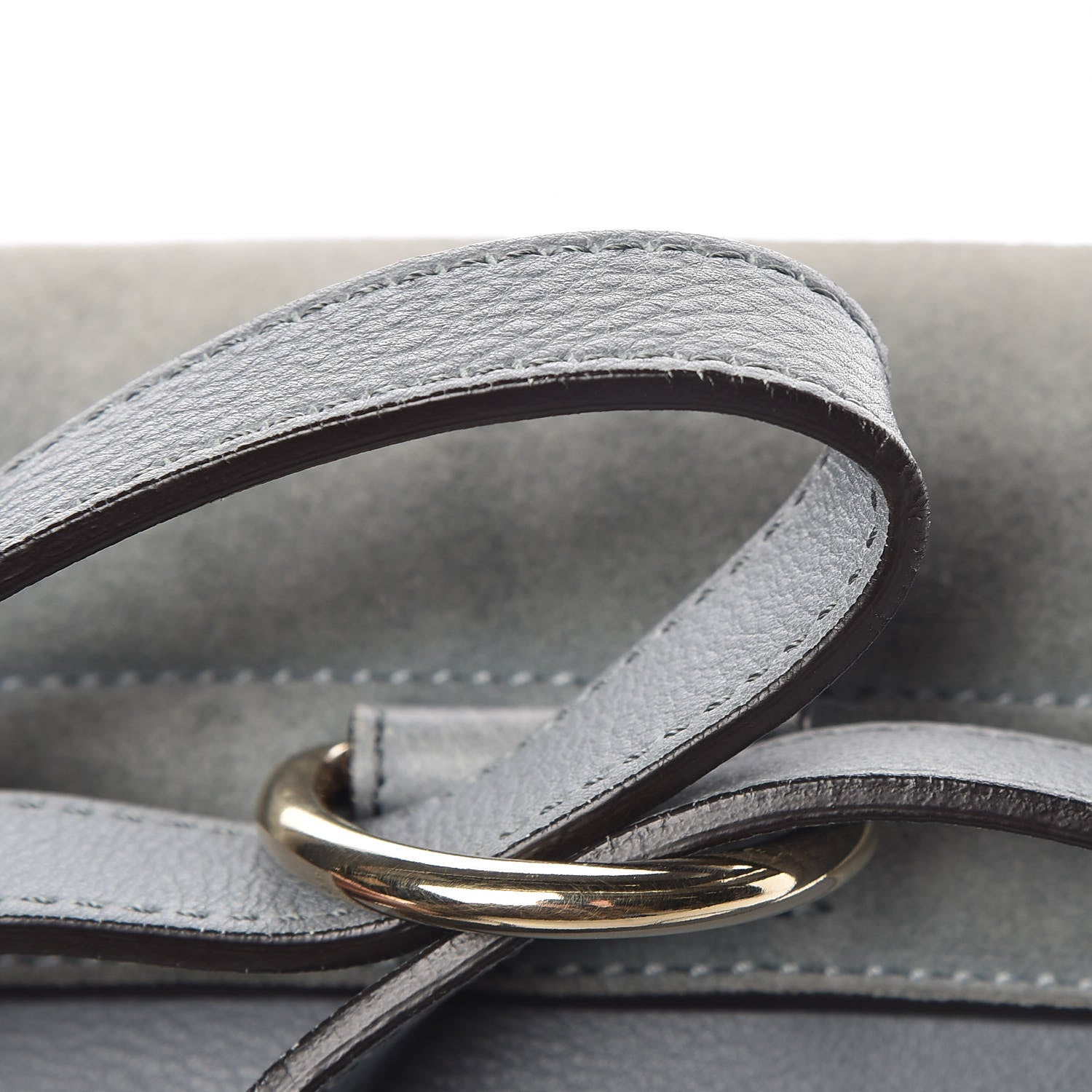 Chloe Suede Calfskin Small Faye Backpack Cloudy Blue 14 of 18