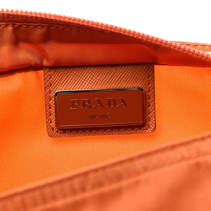 Prada Nylon Vela Flat Messenger Bag Papaya 6 of 11