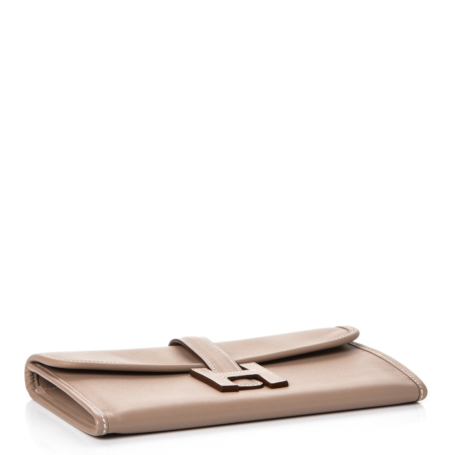 Hermes Swift Jige Duo Clutch Etoupe 4 of 11