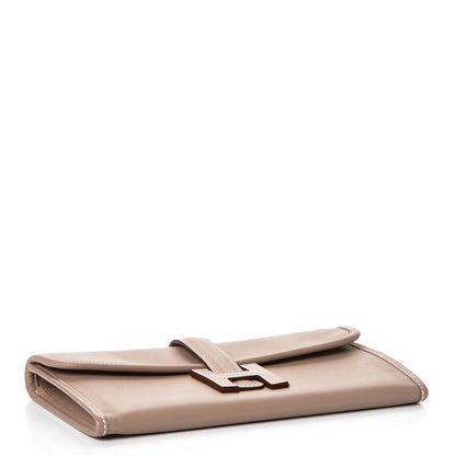Hermes Swift Jige Duo Clutch Etoupe 4 of 11
