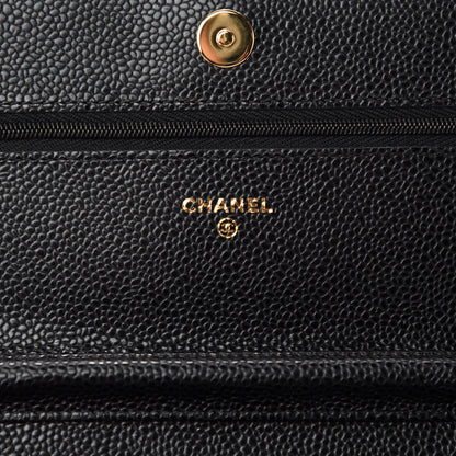 Chanel Caviar Quilted Wallet On Chain WOC Black 8 of 12