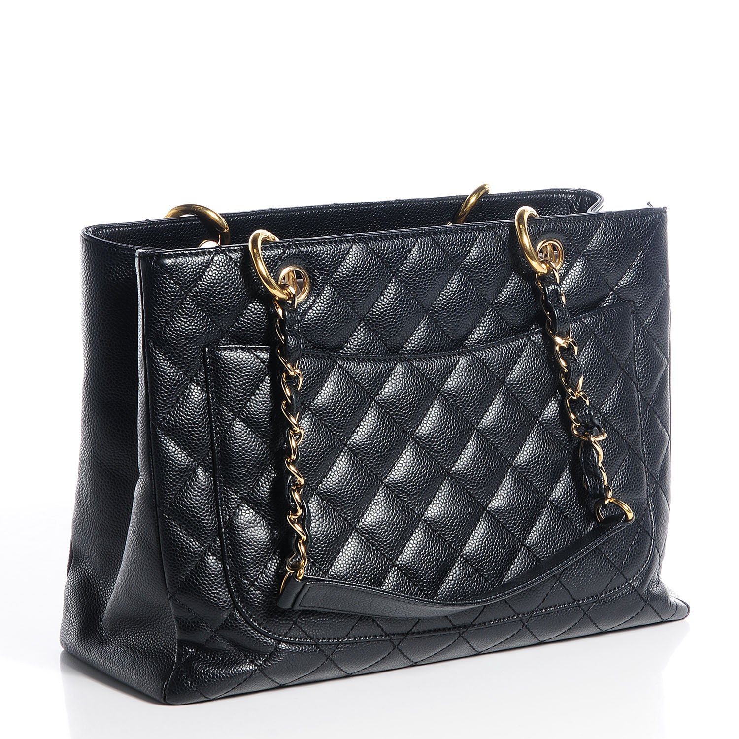 Chanel Caviar Grand Shopping Tote GST Black 3 of 7