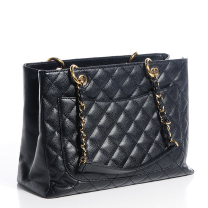 Chanel Caviar Grand Shopping Tote GST Black 3 of 7