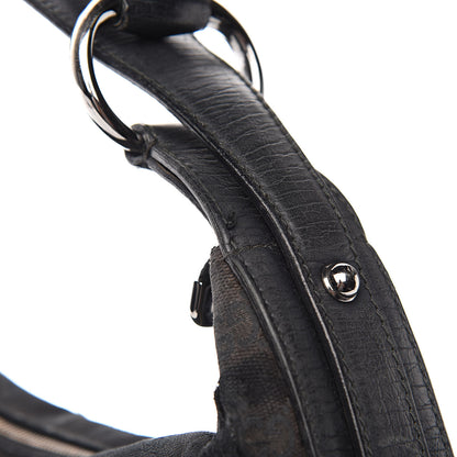 Gucci Monogram Medium Horsebit Chain Hobo Black 13 of 13
