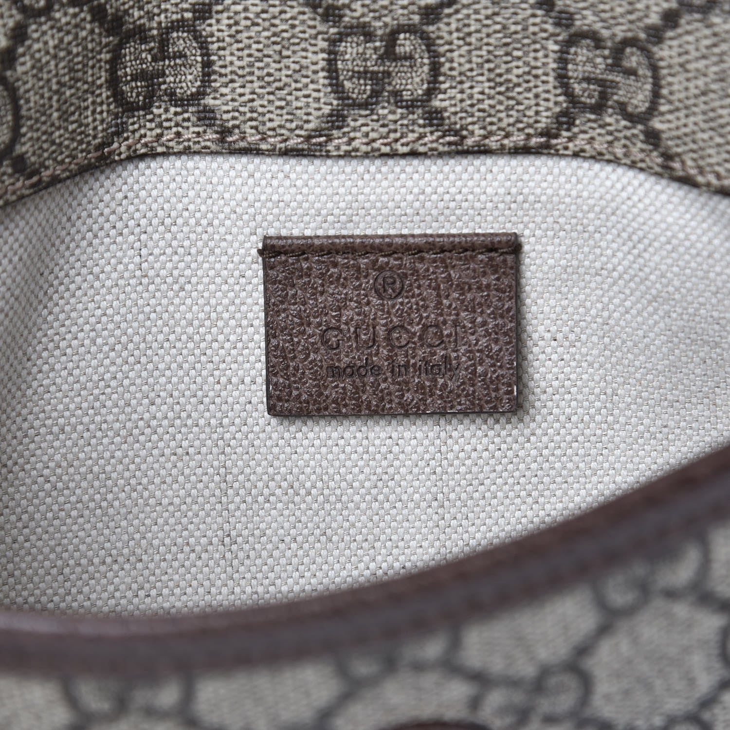 Gucci GG Supreme Monogram Neo Vintage Web Belt Bag Brown 6 of 8