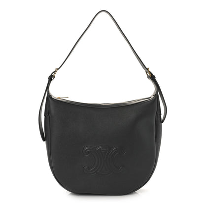 Celine Calfskin Triomphe Heloise Shoulder Bag Slate Grey 1 of 7