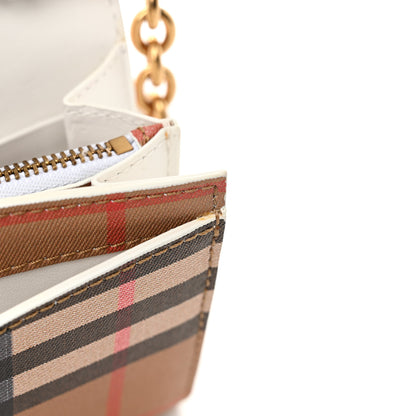 Burberry Vintage Check Henley Wallet On Chain Chalk White 12 of 14