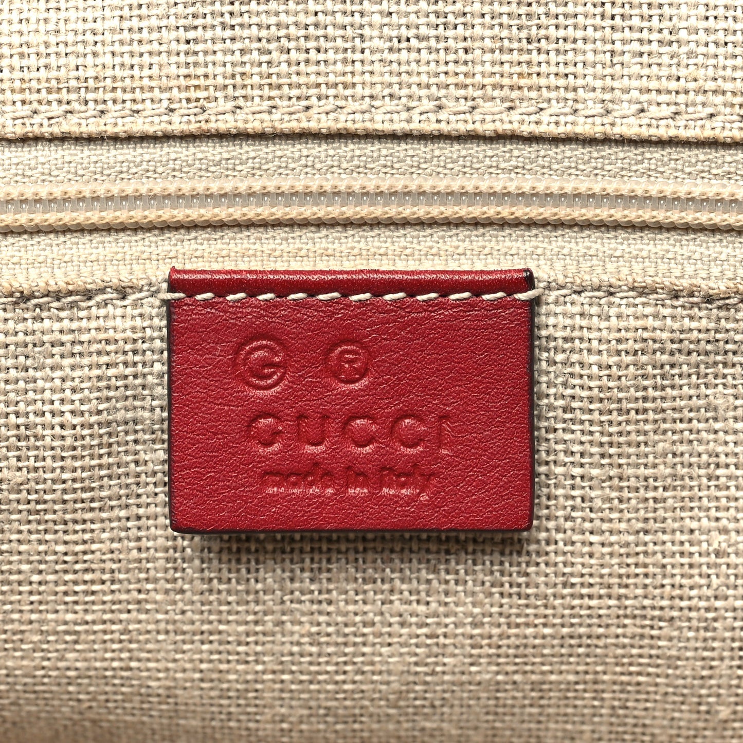 Microguccissima Medium Dome Bag Red