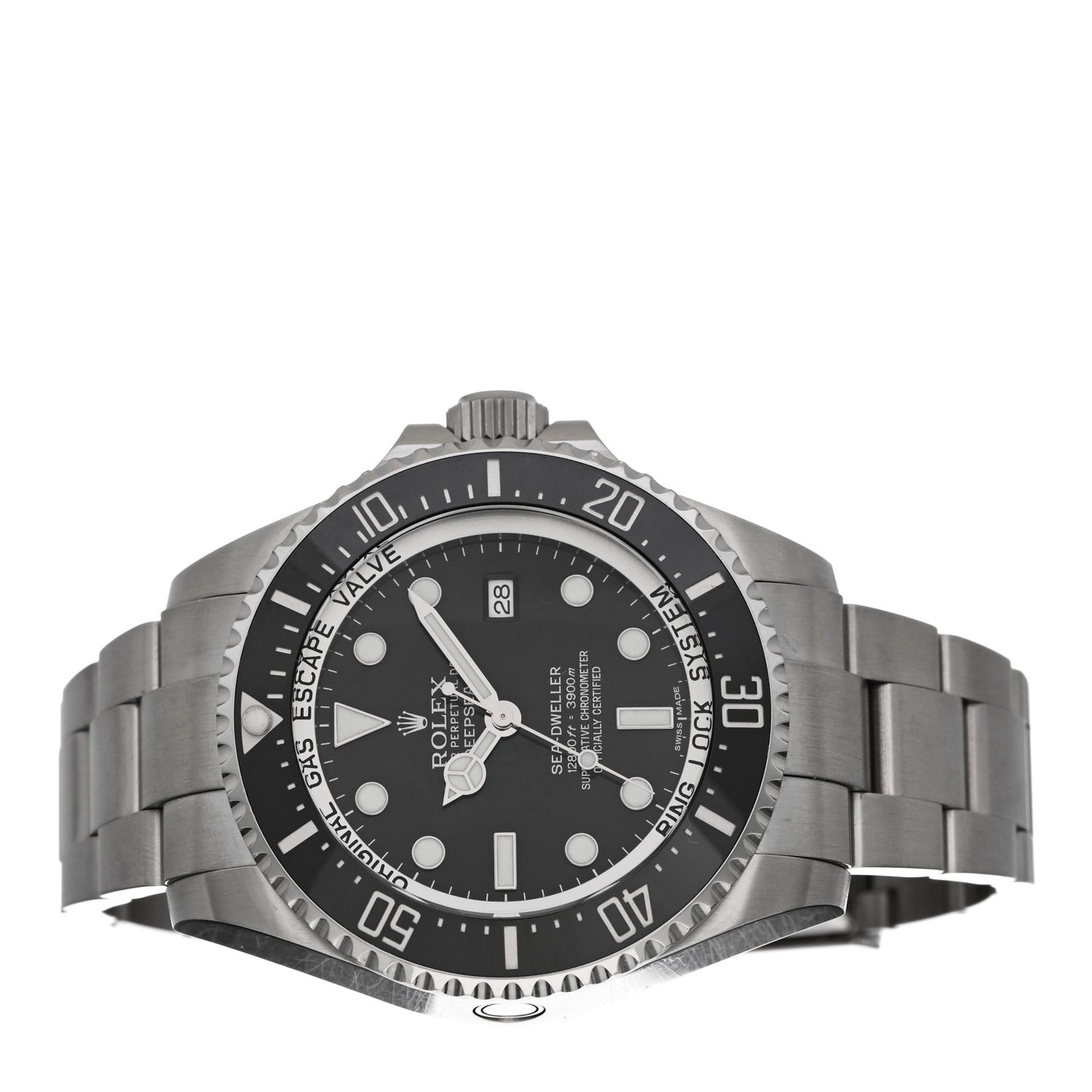 Stainless Steel 44mm Oyster Perpetual Date Sea-Dweller Deepsea Watch Black 116660