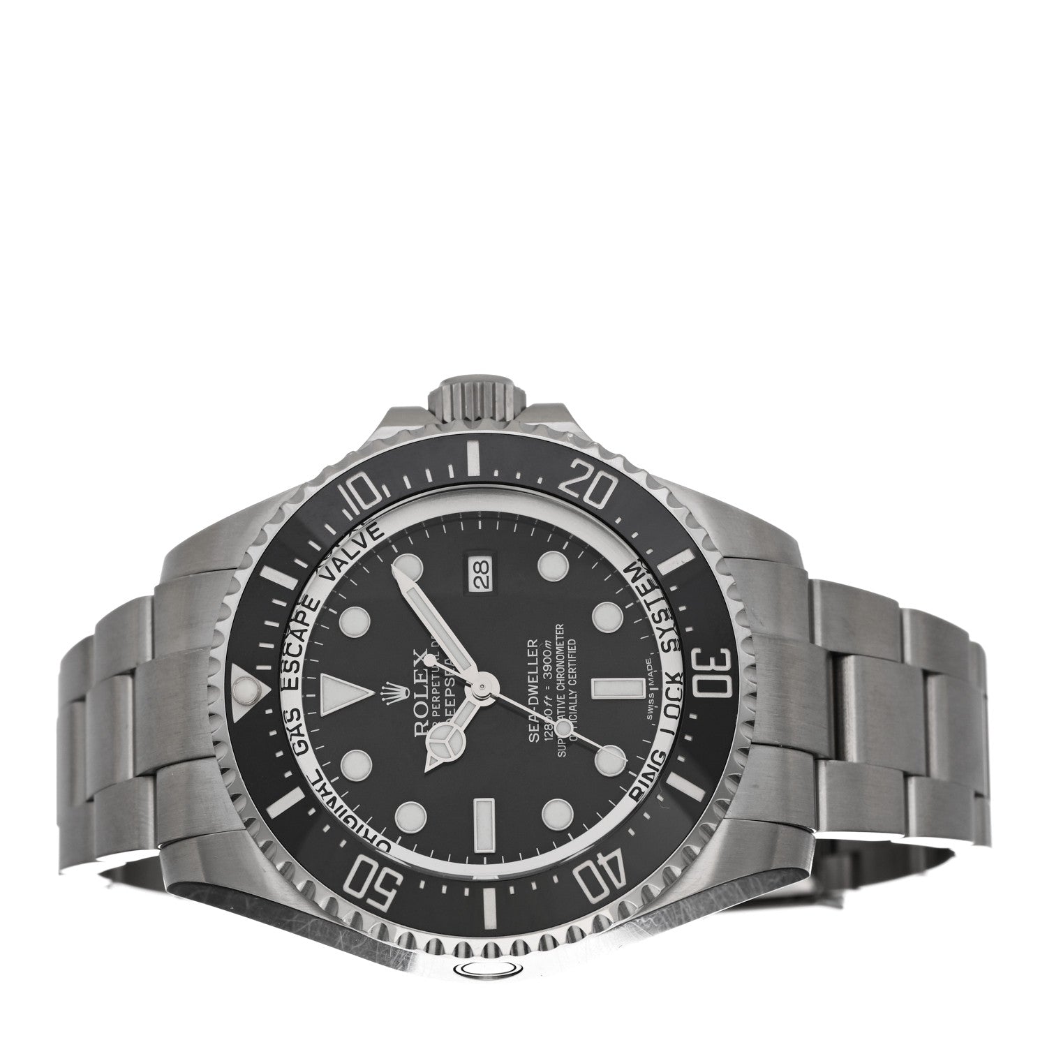 Rolex Stainless Steel 44mm Oyster Perpetual Date Sea-Dweller Deepsea Watch Black 116660 2 of 4