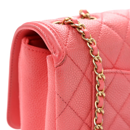 Chanel Caviar Quilted Small CC Filigree Flap Pink 11 of 12