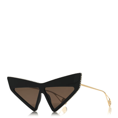 Gucci Acetate Crystal Geometric Sunglasses GG0430S Black 1 of 7