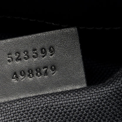 Gucci GG Supreme Monogram Web Small Flat Messenger Bag Black Grey 7 of 10