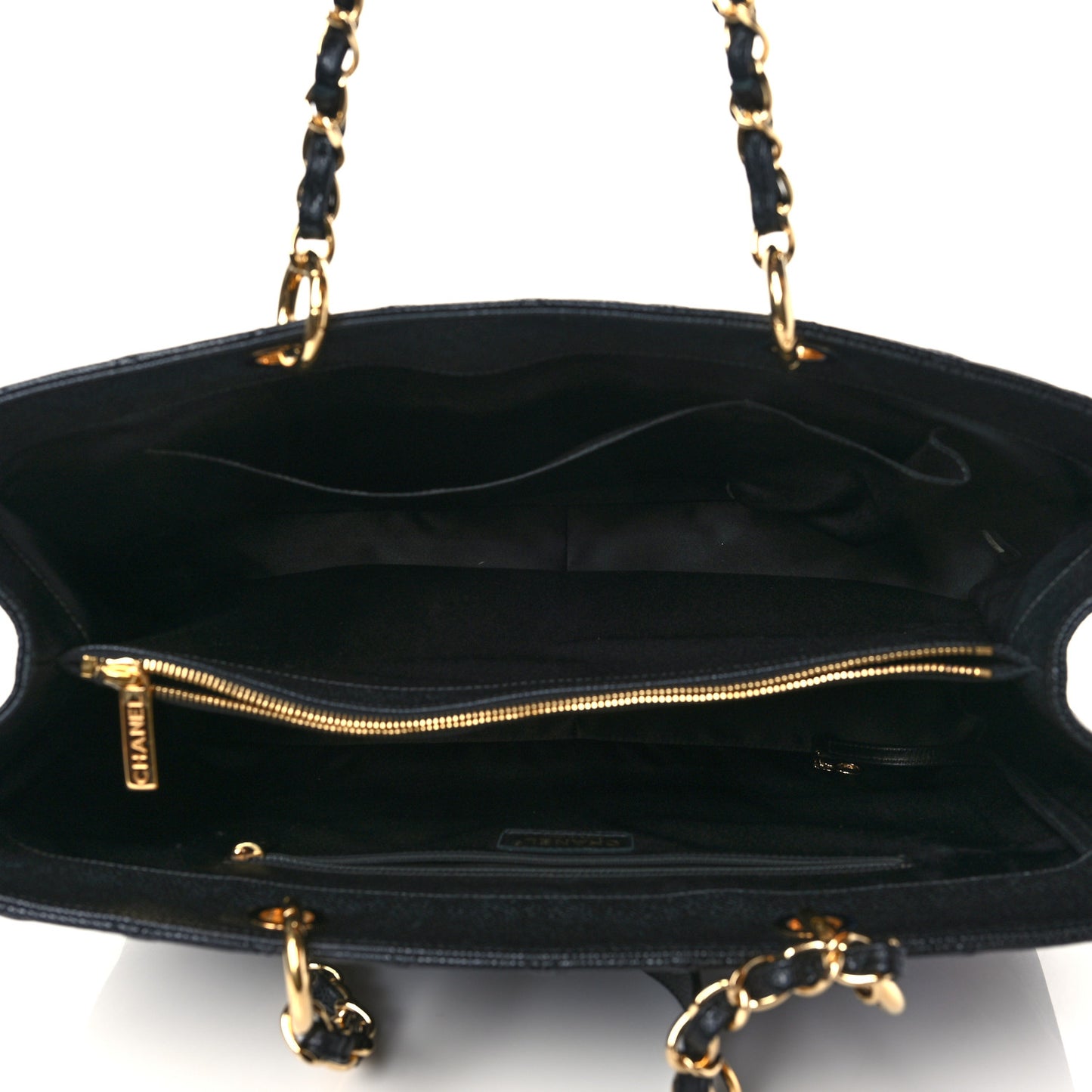 Caviar Quilted XL Grand Shopping Tote GST Black