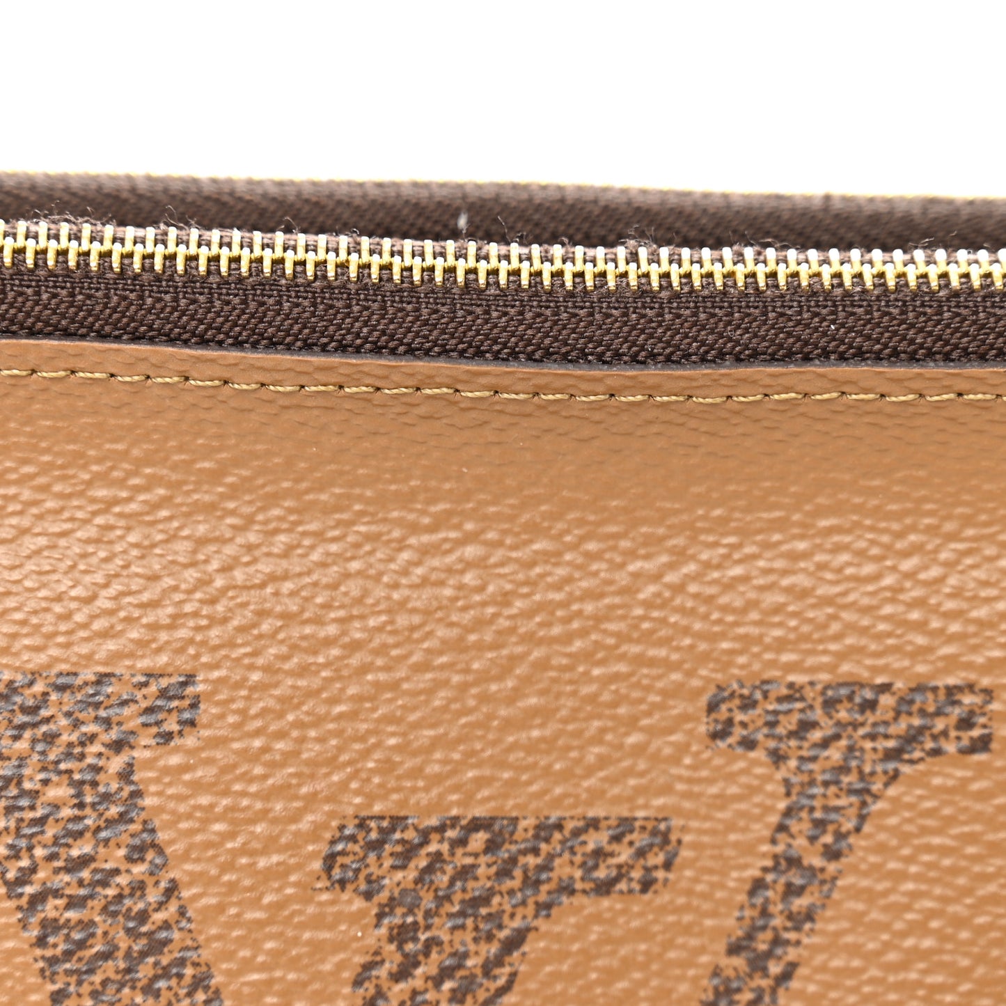 Reverse Monogram Giant Double Zip Pochette
