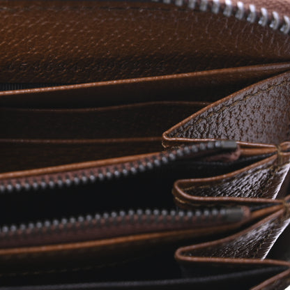 Gucci Wonka Grain Calfskin Diana Zip Around Continental Wallet Cuir 7 of 8