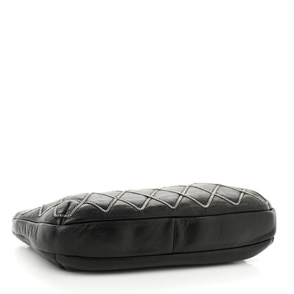 Chanel Calfskin Chain Stitch Clutch Black 4 of 11