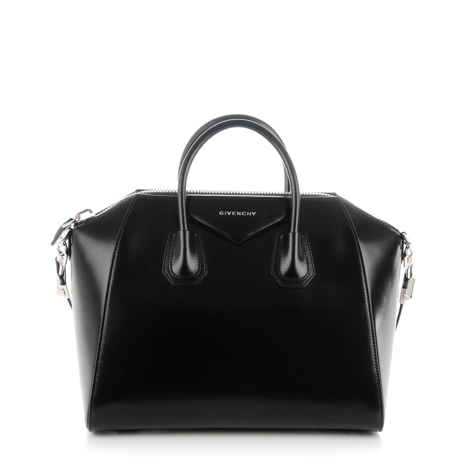Givenchy Shiny Lord Calfskin Medium Antigona Black 1 of 7