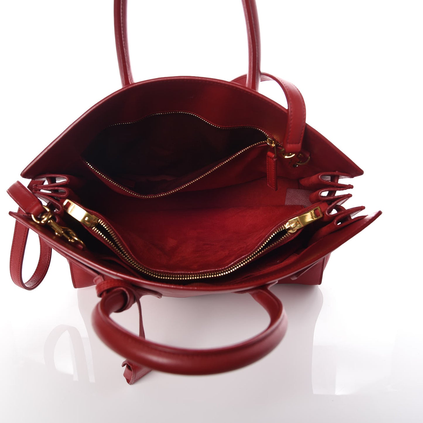 Calfskin Small Sac De Jour Lipstick Red