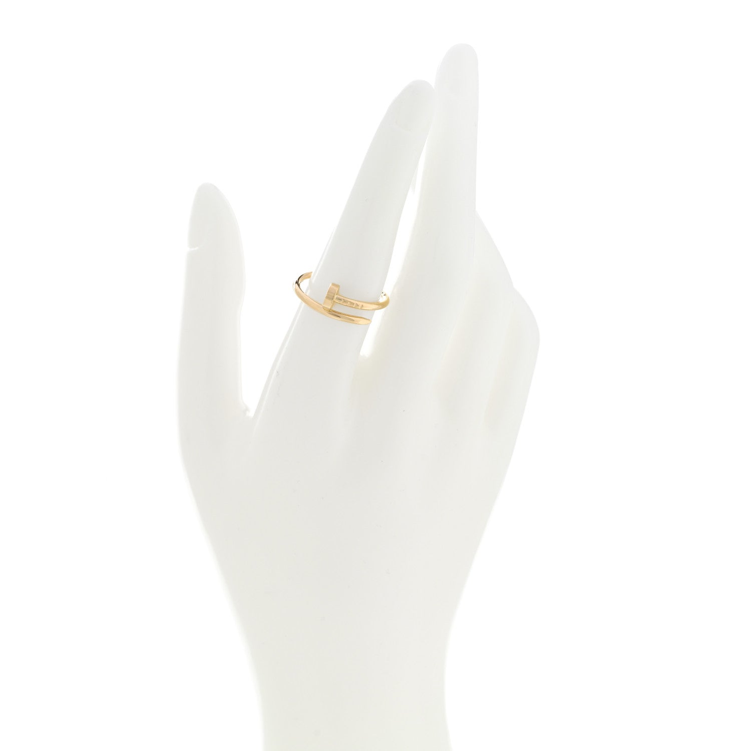 Cartier 18K Yellow Gold Small Juste Un Clou Ring 55 7.25 2 of 4