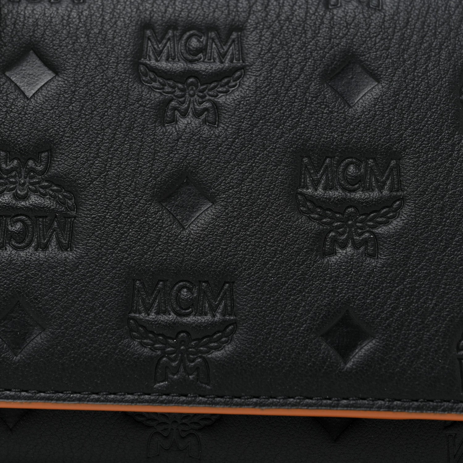 MCM Calfskin Ottomar Wallet On Chain Black 8 of 11