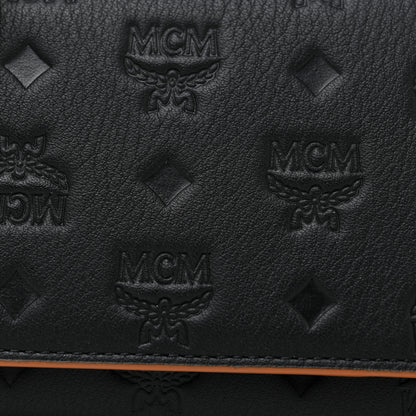 MCM Calfskin Ottomar Wallet On Chain Black 8 of 11