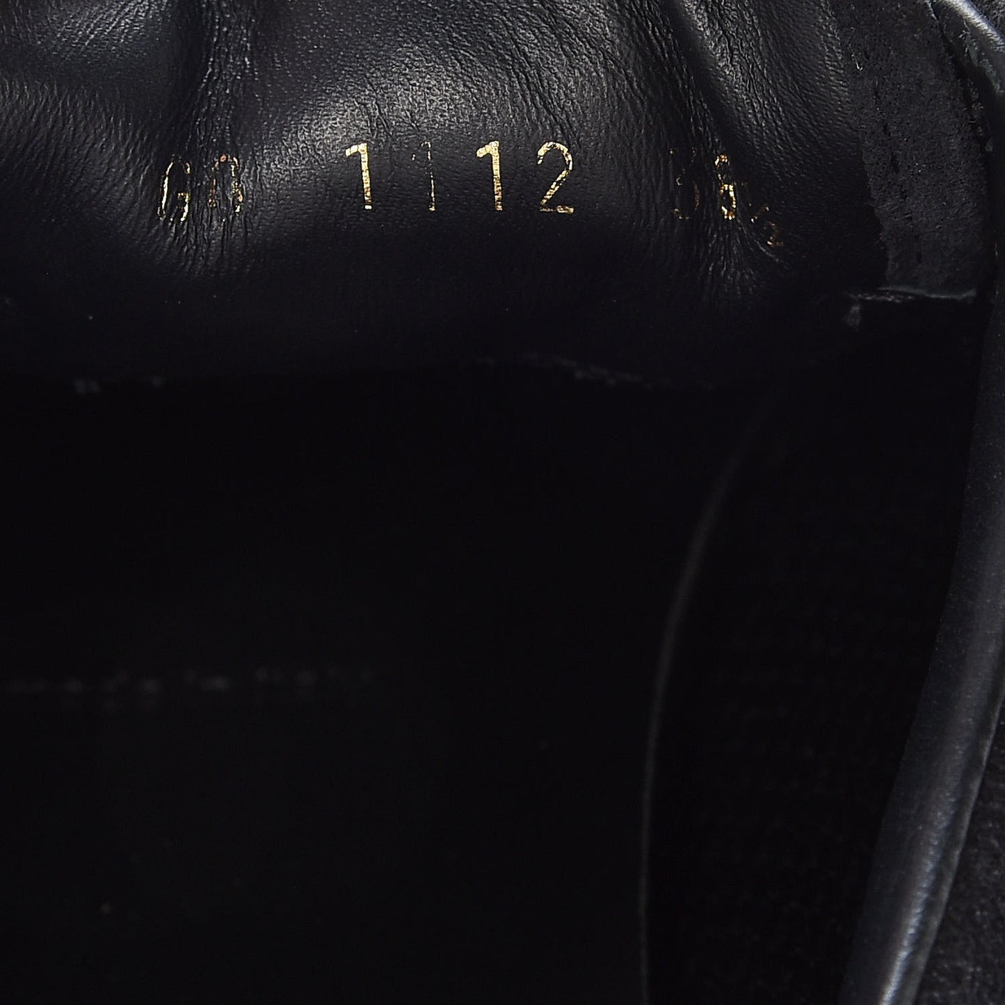 Suede Monogram Embossed Sneakers 38.5 Black